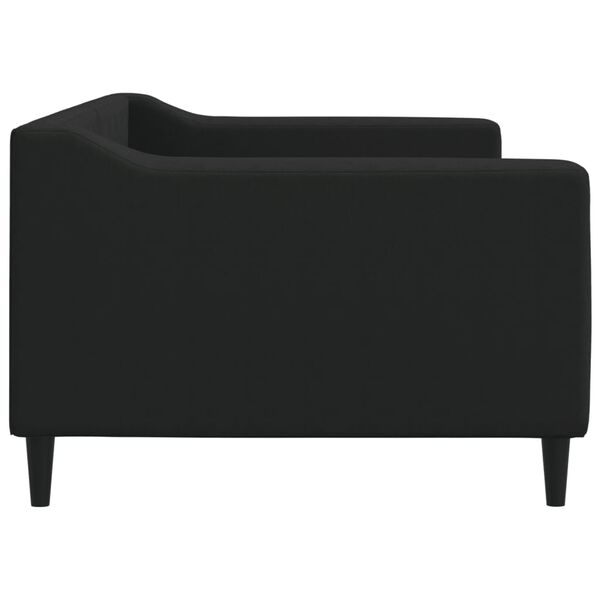 vidaXL Sof&aacute;-cama 90x200 cm tecido preto