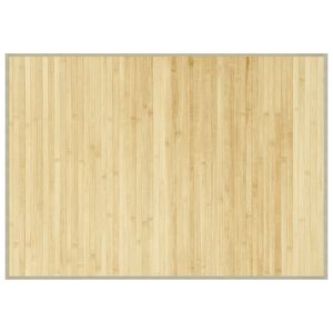 vidaXL Tapete retangular 70x100 cm bambu cor natural clara