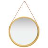 vidaXL Espelho de parede com al&ccedil;a 60 cm dourado