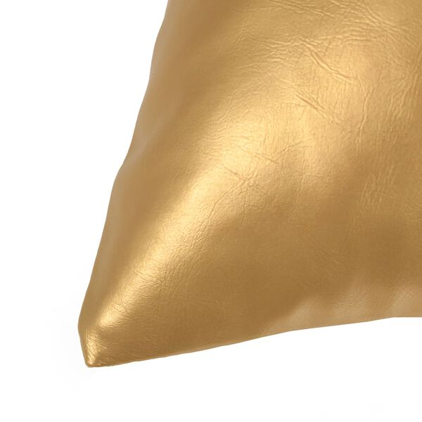 vidaXL Conjunto de almofadas 2 pcs PU 40x60 cm dourado