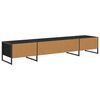 vidaXL Gabinete para TV Carvalho Preto 170,5 x 36 x 30,5 cm
