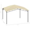 vidaXL Gazebo de jardim 4x4x2,9 m 180g/m&sup2; creme