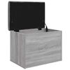 vidaXL Banco de arruma&ccedil;&atilde;o 62x42x45cm derivados madeira cinzento sonoma