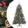 vidaXL &Aacute;rvore de Natal Artificial Verde 180 cm PVC, Pl&aacute;stico e A&ccedil;o