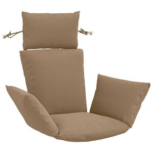 vidaXL Almofada Adirondack PUTTEN 100% Poli&eacute;ster Cinzento-acastanhado