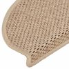 vidaXL Tapetes escada adesivos aspeto sisal 15pcs 65x21x4cm cor areia