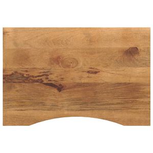 vidaXL Tampo de mesa com curva 100x50x2,5 cm mangueira &aacute;spera maci&ccedil;a