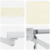 vidaXL Toldo Retr&aacute;til El&eacute;trico Creme 2,5 x 2 m
