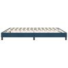 vidaXL Estrutura de cama sem colch&atilde;o 180x220 cm veludo azul-escuro