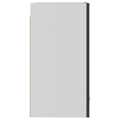 vidaXL Armário de parede 39,5x31x60 cm contraplacado cinza