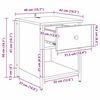 vidaXL Arm&aacute;rio de Cabeceira com gaveta Madeira antiga 40 x 42 x 50 cm