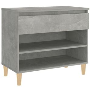 vidaXL Sapateira 70x36x60 cm derivados de madeira cinzento cimento