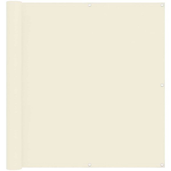 vidaXL Tela de Varanda Creme 110 x 800 cm Tecido Oxford