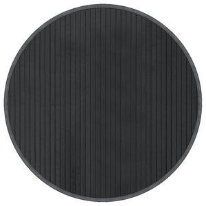 vidaXL Tapete redondo 60 cm bambu cinzento