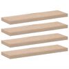 vidaXL Prateleiras flutuantes 4 pcs 80x23,5x4 cm derivados de madeira