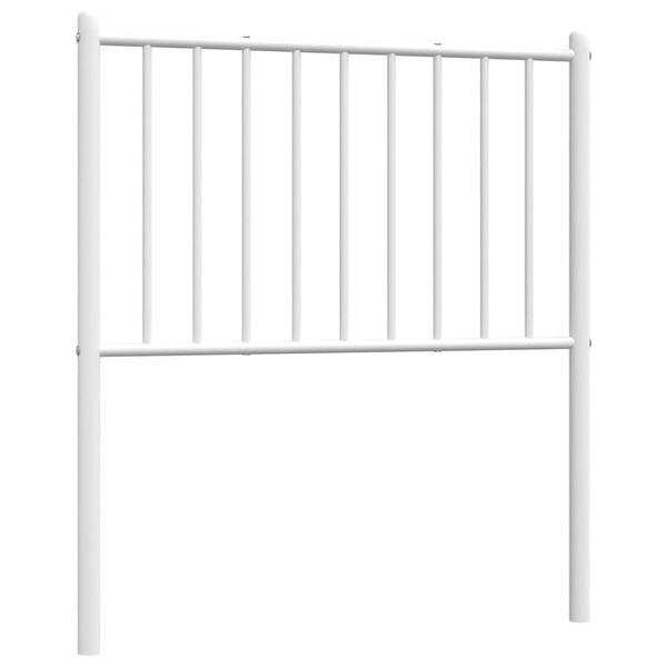 vidaXL Cabeceira de substitui&ccedil;&atilde;o 80 cm metal branco