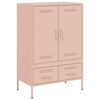 vidaXL M&oacute;vel alto 68x39x101,5 cm a&ccedil;o rosa