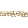 vidaXL Conjunto de Sof&aacute;s para Exterior 9 pcs Branco 59 x 59 x 37 cm