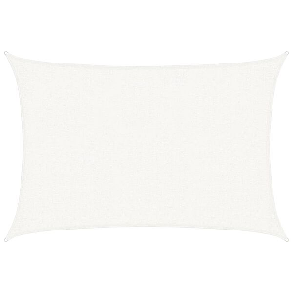 vidaXL Para-sol estilo vela 160 g/m&sup2; 2x3 m PEAD branco