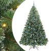 vidaXL &Aacute;rvore de Natal Artificial com 300 LEDs Verde 240 cm PE e PVC