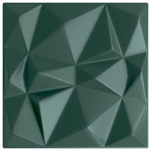vidaXL Painéis de parede 12 pcs 50x50 cm 3 m² XPS diamante verde