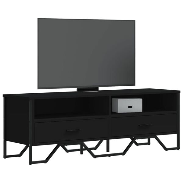 vidaXL M&oacute;vel de TV 122x34x41 cm derivados de madeira preto