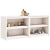 vidaXL Arm&aacute;rios de cozinha para exterior 2 pcs pinho maci&ccedil;o branco