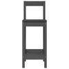 vidaXL Cadeiras de bar 2 pcs 40x41,5x112 cm pinho maciço cinzento
