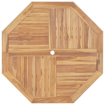 vidaXL Mesa de jardim dobrável 120x120x75 cm madeira de teca maciça