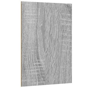 vidaXL Pain&eacute;is de Decora&ccedil;&atilde;o 12 unid. Sonoma cinzento 15 x 21 x 0,27 cm