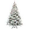 vidaXL &Aacute;rvore de Natal Artificial com 300 LEDs Branco 240 cm PE e PVC