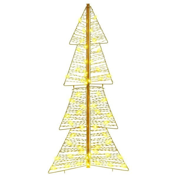 vidaXL &Aacute;rvore de Natal com 100 LEDs Branco quente 120 cm PET