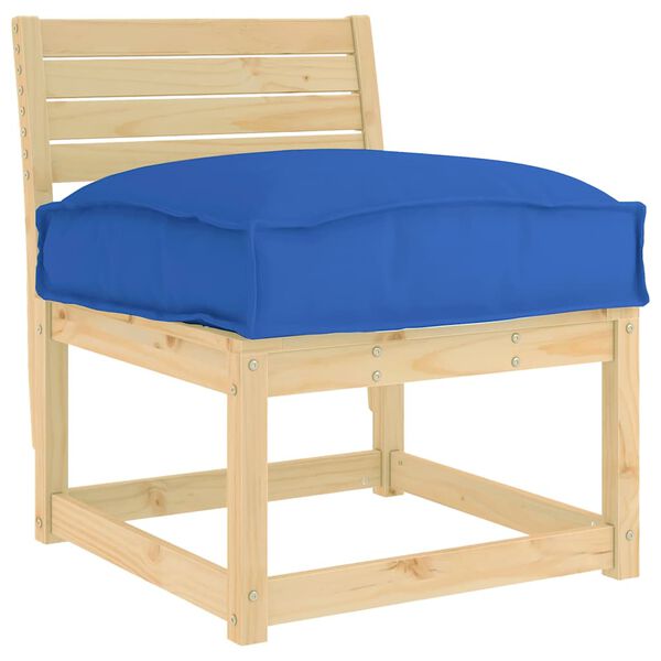 vidaXL Almofada Azul Royal 60 x 40 x 8 cm Tecido Oxford