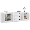 vidaXL Aparadores 3 pcs madeira processada branco