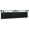 vidaXL Cabeceira Suspensa Verde Escuro 210 x 55 x 7 cm tecido