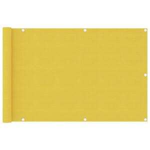 vidaXL Tela de varanda 90x400 cm PEAD cor amarelo