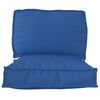 vidaXL Conjunto de Almofadas para Palete 2 pcs Azul Royal