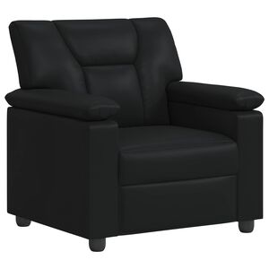 vidaXL Sof&aacute; Preto 91 x 85 x 93 cm Couro Sint&eacute;tico
