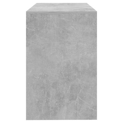 vidaXL Secretária 101x50x76,5 cm aglomerado cinzento cimento