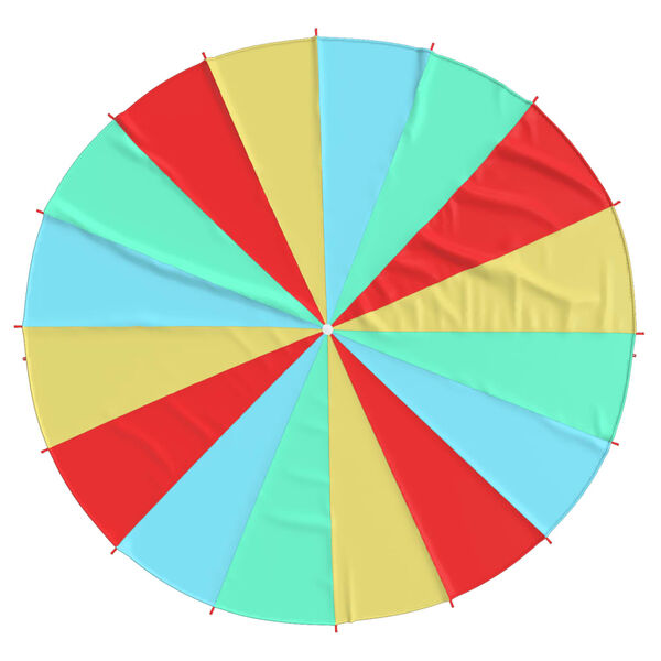 vidaXL Paraquedas de brincar para crian&ccedil;as &Oslash;6 m tecido