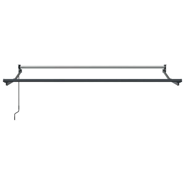 vidaXL Toldo Retr&aacute;til Manual Amarelo, Laranja e Branco 3,5 x 2 m