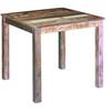 vidaXL Mesa de jantar 80x82x76 cm madeira reciclada maci&ccedil;a