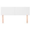 vidaXL Cabeceira de cama 2 pcs couro artificial 72x5x78/88 cm branco