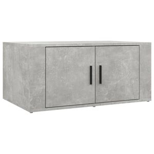 vidaXL Mesa de centro 80x50x36 cm derivados madeira cinzento cimento