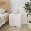 vidaXL Mesa de cabeceira 50x39x47 cm branco
