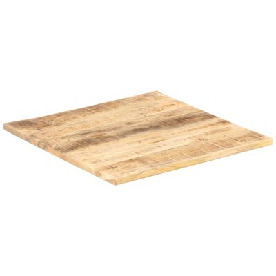 vidaXL Tampo de mesa madeira de mangueira maciça 25-27 mm 80x80 cm