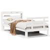 vidaXL Estrutura de cama c/ cabeceira sem colch&atilde;o 90x200 cm branco