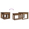 vidaXL Conjunto de Mesas de Caf&eacute; 2 pcs Madeira antiga