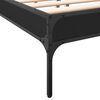vidaXL Estrutura de cama 135x190 cm derivados de madeira/metal preto