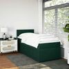 vidaXL Cama com molas/colch&atilde;o 80x200 cm veludo verde-escuro